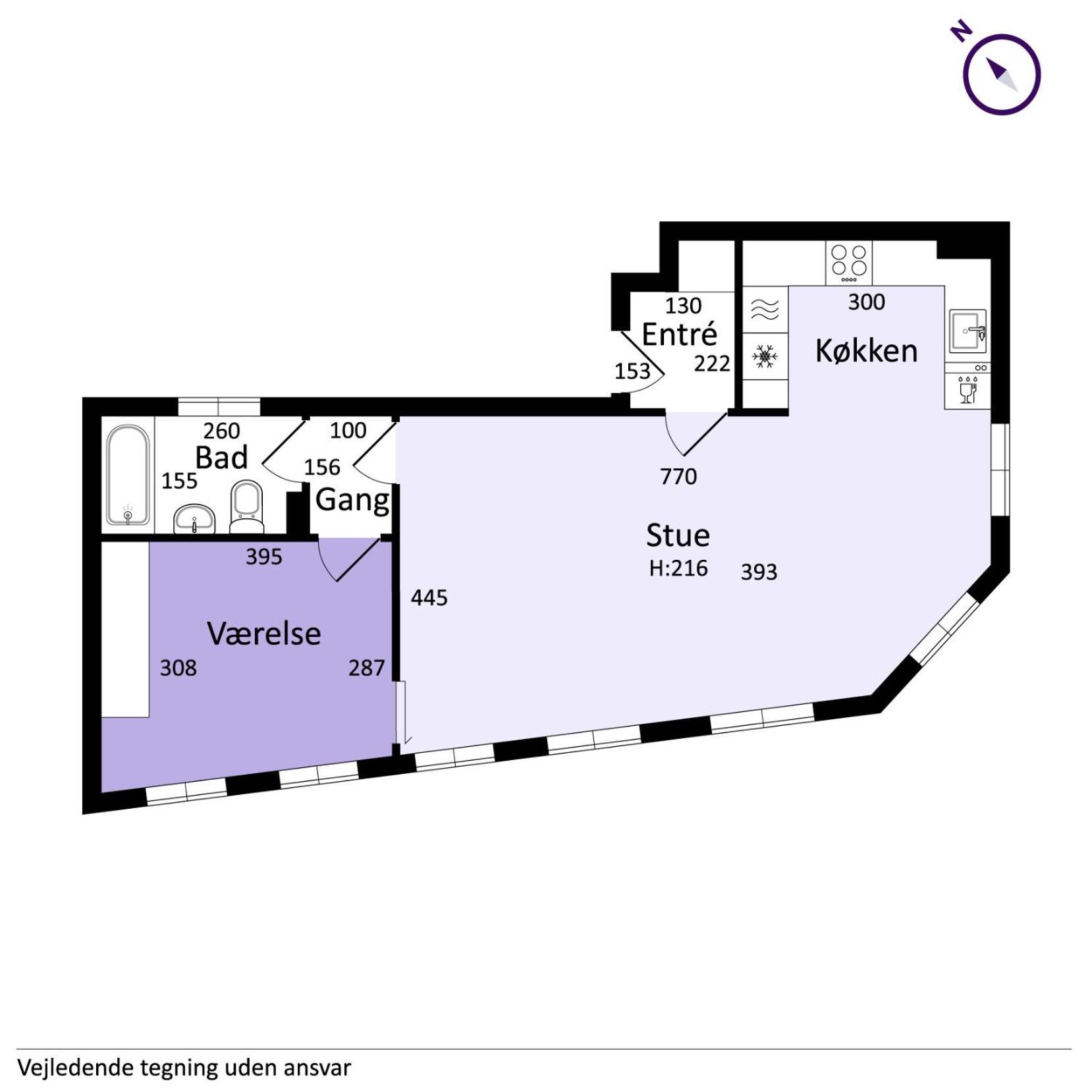 In Laksegade: 1br 300m From Kgs Nytorv Apartment *